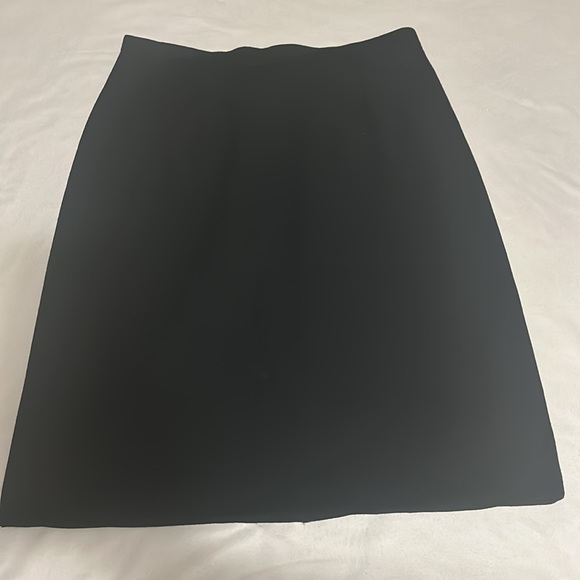 Vintage Kasper 100% Wool Velvet Trim Black Blazer and Skirt Set Size 12 - Picture 12 of 16